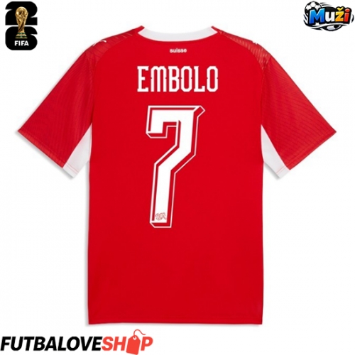 Dres Švajčiarsko Breel Embolo #7 Domáci MS 2026 Krátky Rukáv